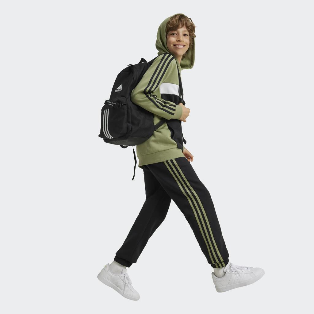 Detská mikina s kapucňou Adidas zeleno-čierna